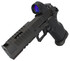 Jacob Grey Nox 9 Gentleman Series w/ Trijicon SRO 2.5 MOA Green Dot, 9MM, 5.00" Barrel, 18 RDs, V6 Ported & Compensated, 2.5 lb CRT Trigger, Midnight Black 