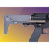 Q Shorty Stock, 2-Position Adjustable, Gray Finish - 850035705049 