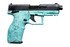 Taurus TX22 Gen2, .22LR, 4.10" Barrel, 10 Rds, Black/Cyan Splat - 725327942665 