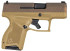 Taurus GX4, 9MM, 3.00" Barrel, 11 Rds, Flat Dark Earth/Patriot Brown - 725327937722 