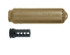 HUXWRX FLOW 762 TI, 7.62 NATO, Titanium Suppressor, Flat Dark Earth 