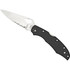 Spyderco Byrd Cara Cara 2 Lightweight, 3.75" Part Serrated Blade, Black FRN Handle - 716104401581 