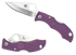 Spyderco Ladybug 3, Purple Bi-Directional Texturing, VG-10 Steel - 716104004492 