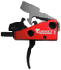 Timney Targa Short Trigger, Two-Stage Curved, Black/Red Finish - 081950662234 