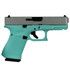Glock G19 Gen 5, 9MM, 4.02" Barrel, 15 Rds, Robin's Egg Blue Frame Crushed Silver Slide - 688099402020 