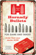 Hornady 99145 Bullets Tin Sign, Rustic Red White Aluminum, 12" x 18" - 090255991451 