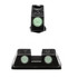 GLOCK Night Sight Set, Tritium Inserts, Steel - 764503019227 