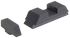 AmeriGlo GT504 Range Series Sight Set for Glock, Black Serrated Front-Black Rear 