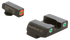 AmeriGlo GL241 Custom Classic Sight Set, Green Tritium Orange Outline Front, Green Tritium White Outline Rear - 644406905844 
