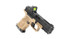 Noveske Forward Mounted Rear Sight, DLC Finish, Black,  