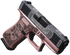 Glock G43X, 9MM, 3.41" Barrel, 10+1 Rds, Rose Gold Lace w/Rose Cerakote - 810188100474 