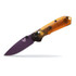 Benchmade Mini Freek 565PL-2501, Folding Knife, CPM-M4 Amethyst Cerakote, Amber ULTEM Handle - 610953212353 