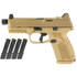 FN 509M Tactical, 9MM, 4.50" Barrel, 15/24 Rds, Flat Dark Earth - 845737017392 