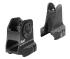 Daniel Defense Fixed Front/Rear Sight Combo, Picatinny Mount, Black Finish 