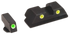 AmeriGlo GL121, Tritium Sight Set, Green/Yellow, For Glock - 644406900375 AmeriGlo GL121, Tritium Sight Set, Green/Yellow, For Glock - 644406900375