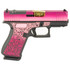 Glock 43X M.O.S, 9MM, 3.41" Barrel, 10 Rds, Custom Black and Pink Cerakote - 810188101334 