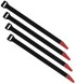 Magpul DAKA Gear Straps, 12" Length, Black/Red, 4 Pack - 840815147619 