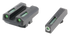 Truglo TG13WA3A, Green Tritium & Fiber Optic Sights, Black Finish - 788130024539 