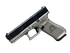 Glock 45 MOS SOWW, 9MM, 4.02" Barrel, 17 Rds, Titanium Cerakote - 810100236809 