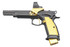 CZ 75 TS Czechmate Open w/ Holosun 507 COMP, 9MM, 26 RDs, 5.23" Compensated Barrel, CZ Custom Tuned, Gold 