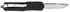 Great Lakes Firearms GLFA Medium OTF Knife, 3.5" Plain Steel Blade, Black Cerakote Aluminum Handle - 638457794427 