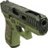 Glock V-Series Model 19 Kavorka, 9MM, 4.00" Ported Barrel, 15 Rds, Green Cerakote - 757106326458 