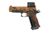 Tee Gun Vault Staccato Custom P “Black Ops” 9mm Ported Polished Copper / Black DLC with T7 Grips 