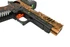 Tee Gun Vault Staccato Custom P “Black Ops” 9mm Ported Polished Copper / Black DLC with T7 Grips 