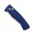 Pro-Tech DUKE 2, Navy Blue Aluminum Handle, 154CM Blade, Abalone Button, Satin Hardware - 8074597 