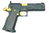 Alpha American Warfighter, 9mm, 5" V-Port Barrel, Custom Camo DLC Finish, Gold TiN Accents 