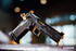 Alpha American Warfighter, 9mm, 5" V-Port Barrel, Custom Camo DLC Finish, Gold TiN Accents 