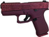 GLOCK 43X, 9MM, 3.41" Barrel, 10 Rds, Black Cherry Glitter - 151550026534 
