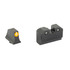 XS Sights R3D 2.0, Suppressor Height Night Sight, Fits Glock 17/19/22/23/24/26/27/31/32/33/34/35/36, Orange Front Outline, Green Front/Rear Tritium - 647533003827 