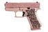 Glock 43X MOS, 9MM, 3.41" Barrel, 10 Rds, Cerakote Rose Gold Glitter Finish 