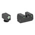 Rival Arms Tritium Night Sights, Green Tritium with White Outline Front, Green Rear, Fits Glock 17/19 - 788130026922 