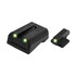 TruGlo Brite-Site Tritium Night Sight Set for Kimber 1911, Green Front/Rear, CNC-Machined Steel - 788130120279 