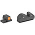 XS Sights R3D Night Sights, Orange Front Dot, Fits Canik TP9 Series - 647533046688 