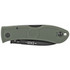 KA-BAR Dozier Folding Hunter, 3.00" Blade, Foliage Green Handle, Lockback - 617717340628 