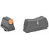 XS Sights DXT2 Big Dot, Tritium Night Sights, Suppressor Height, Orange Front and Black Rear - 647533004510 