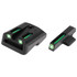 Truglo Brite-Site TFO Novak 1911 GVT, Green Dot, Tritium/Fiber Optic, Steel - 788130019474 