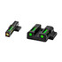 Hi-Viz LiteWave H3, Green Tritium, Orange Ring, Sight Set - 613485589887 