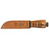 KA-BAR 1220 US Army Fighting Knife, 7" Blade, Leather Sheath - 617717212208 
