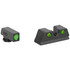Meprolight Hyper-Bright, Tritium Sight Set, Green Front/Green Rear, For Glock 42/43/43X/48 - 810013521276 