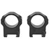 Warne Maxima Horizontal, 1" High Matte Rings, Black Anodized - 656813106752 