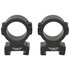 Warne Vapor 30mm High Horizontal Scope Rings, Matte Black, Fits Picatinny - 656813113347 