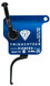 TriggerTech Remington 700 Diamond, Flat Trigger, Blue - 885768004015 