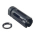 Daniel Defense Extended Flash Suppressor, 5.56MM/22 CAL, 1/2-28 Threads, Stainless Steel, Nitride Finish 