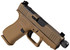 GLOCK Shark Coast Tactical 43X MOS, 9MM, 4.3" Threaded Barrel, Two-tone FDE Cerakote Finish - 810105517941 