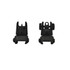ATI Tactical Flip Up Front/Rear Sights, Polymer, Adjustable A2 Front Sight, 2 Aperture Rear Sight - 819644026620 