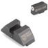 Night Fision Perfect Dot Accur8 Night Sights, White Front/Black Square Rear, Nitride Coated - 810116031306 